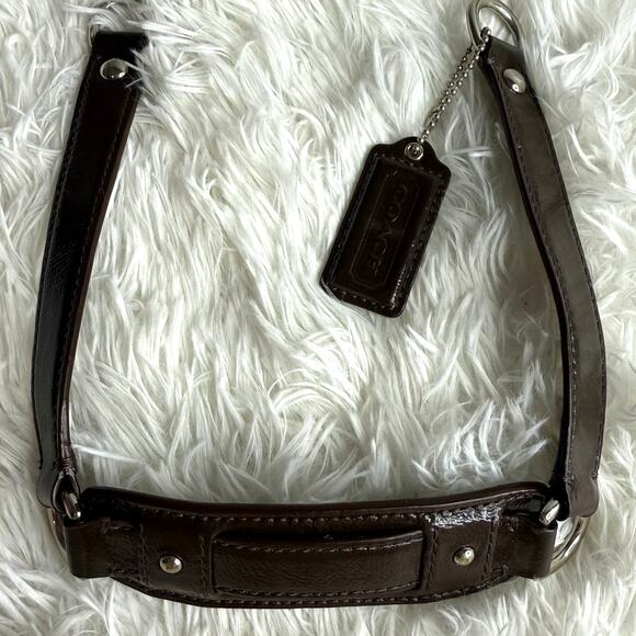 COACH Brown Patent Leather Hangtag Hang tag and Shoulder Replacement Strap - Picture 1 of 6